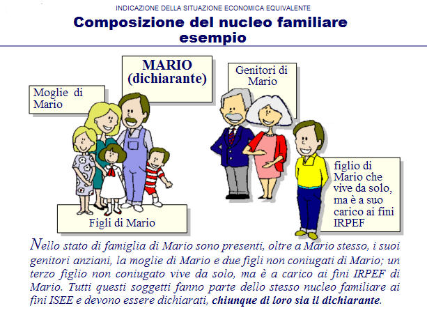 nucleo familiare isee - rapporti occasionali e collaborazione familiare